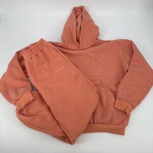 Comfrt Hoodie Sweatpants Set Coral Medium Comfort Oversized Pullover Joggers